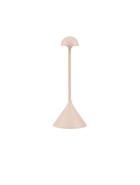 Nova Luce Dalt - oplaadbare tafellamp buiten - Ø 9,5 x 25 cm - 1W dimbare LED incl. - IP54 - crème