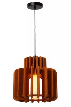 Lucide Rollo - hanglamp - Ø 31 x 150 cm - terracotta