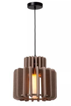 Lucide Rollo - hanglamp - Ø 31 x 150 cm - taupe