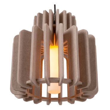 Lucide Rollo - hanglamp - Ø 40 x 150 cm - taupe
