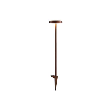 VK Lighting Mush - tuinpaal op piek - Ø 15 x 60,8 cm - 8W LED incl. - IP65 - roestbruin