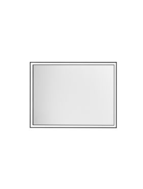 Nova Luce Ambor - spiegel met verlichting - 60 x 80 x 5,5 cm - 37W LED incl. - IP44 - geanodiseerd zwart