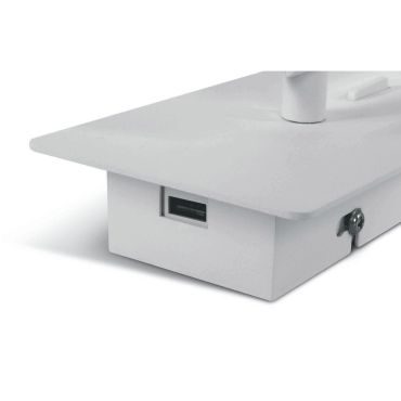 SHOWROOMMODEL - ONE Light Reading Spots - wandverlichting met schakelaar en USB-poort - 9 x 3 x 16 cm - 3W LED incl. - wit