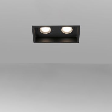 Faro Hyde - inbouwspot - 89 x 89 mm, 165 x 83 mm inbouwmaat - IP44 - mat zwart
