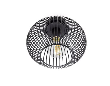ETH Wire - plafondlamp - Ø 30 x 23 cm - zwart