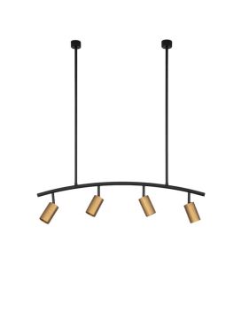 Nova Luce Pogno - hanglamp - 96,5 x 90 cm - zwart en goud