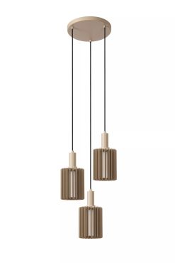 Lucide Lambres - hanglamp - Ø 40 x 164 cm - taupe