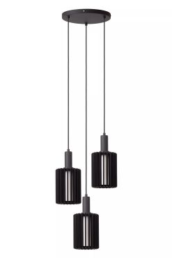 Lucide Lambres - hanglamp - Ø 40 x 164 cm - zwart