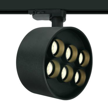 ONE Light Dark Light Tubes - rail spot - 3-fase railsysteem - Ø 13,5 x 7,7 cm - 36W LED incl. - zwart