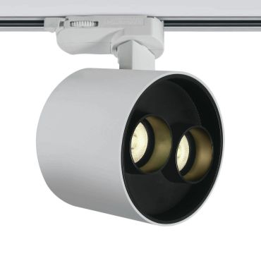ONE Light Dark Light Tubes - rail spot - 3-fase railsysteem - Ø 9 x 7,3 cm - 12W LED incl. - wit