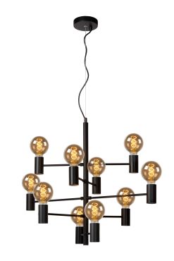 Lucide Leanne - hanglamp - 75 x 49 x 190 cm - zwart