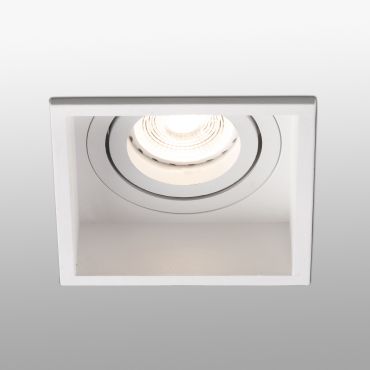 Faro Hyde - inbouwspot - 89 x 89 mm, 83 x 83 mm inbouwmaat - mat wit