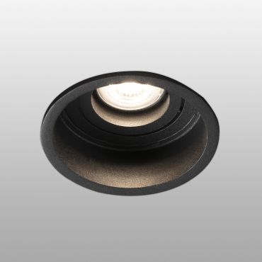 Faro Hyde - inbouwspot - Ø 89 mm, Ø 83 mm inbouwmaat - mat zwart