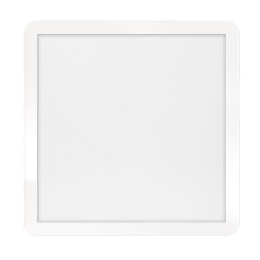 ETH Anne Square - plafondlamp - 40 x 2,7 x 40 cm - 3 stappen dimbaar - 24W LED incl. - IP44 - wit