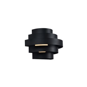 VK Lighting Aleria - wandlamp - Ø 37 x 26 cm - 3 stappen dimbaar - 11W LED incl. - zwart