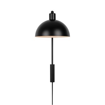 Nordlux Ellen - wandverlichting met schakelaar - 26 x 26 x 43 cm - zwart