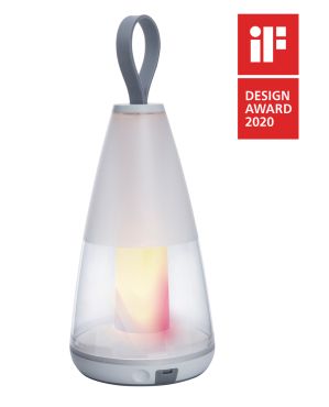 Lutec Pepper - buiten tafellamp - slimme verlichting - Lutec Connect - 12 x 12 x 29 cm - 4,5W LED incl. - IP54 - wit