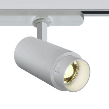 ONE Light Zoomable - rail spot met instelbare lichtbundel 20 tot 60 graden - 3-fase railsysteem - Ø 5,5 x 14,8 cm - 15W LED incl. - wit