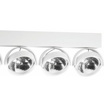 Artdelight Dutchess - opbouwspot 4L - 55 x 6 x 18,9 cm - wit