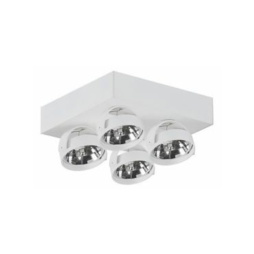 Artdelight Dutchess - opbouwspot 4L - 25 x 25 x 18 cm - wit