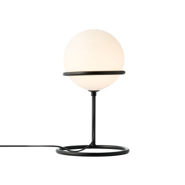 Nordlux Wilson - tafellamp - Ø 18 x 31 cm - zwart met wit