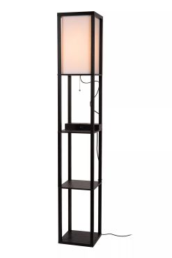 Lucide Menno - vloerlamp - 26 x 26 x 162,7 cm - zwart