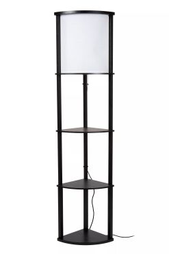 Lucide Menno - vloerlamp - 30 x 30 x 162,3 cm - zwart