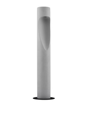 Nova Luce Nodino - tuinpaal - Ø 18 x 75 cm - 6W LED incl. - IP65 - grijs