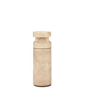Nova Luce Balma - tuinpaal - Ø 19,2 x 54 cm - 21W LED incl. - IP65 - marmer travertijn