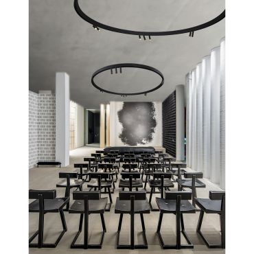 Nova Luce Curve - curve spoor 90 graden - 120 x 4,1 x 7,5 cm - zandzwart