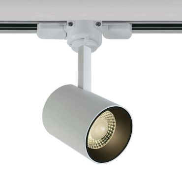 ONE Light COB Cylinder - rail spot - 3-fase railsysteem - Ø 6 x 7,5 cm - 8W dimbare LED incl. - wit