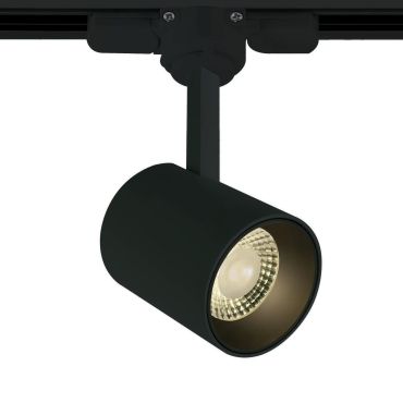 ONE Light COB Cylinder - rail spot - 3-fase railsysteem - Ø 6 x 7,5 cm - 8W dimbare LED incl. - zwart