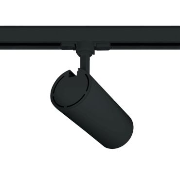 ONE Light COB Cylinder - rail spot met COB LED - 3-fase railsysteem - Ø 9 x 20 cm - 30W LED incl. - zwart - witte lichtkleur