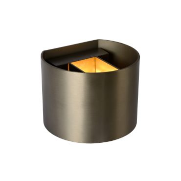 Lucide Xio -  wandverlichting met verstelbare stralingshoek - 11 x 13 x 9,7 cm - 3,5W dimbare LED incl. - roestbruin
