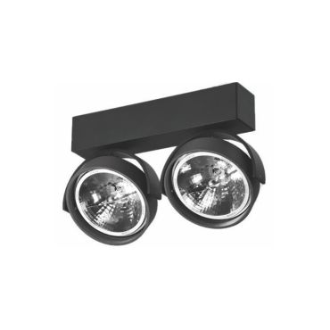 Artdelight Dutchess - opbouwspot 2L - 25 x 6 x 18,9 cm - zwart