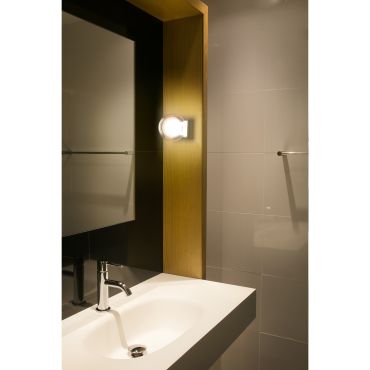 Faro Perla - plafond/wandverlichting - 11,5 x 15,5 x 11,5 cm - IP44 - glanzend chroom