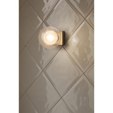 Faro Perla - plafond/wandverlichting - 11,5 x 15,5 x 11,5 cm - IP44 - oud goud