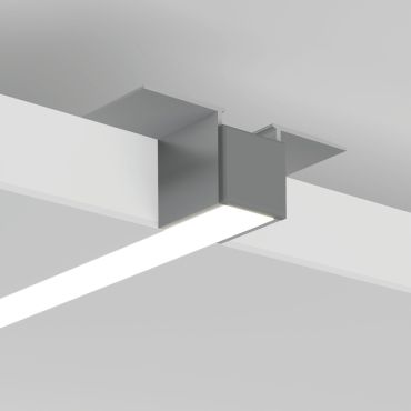 KLUS PDS-UST - inbouw ledprofiel voor 16mm gipsplaat - 1,12 cm vensterbreedte - geanodiseerd zilver