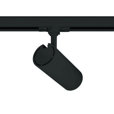 ONE Light COB Cylinder - rail spot met COB LED - 3-fase railsysteem - Ø 7,5 x 18 cm - 20W LED incl. - zwart - witte lichtkleur