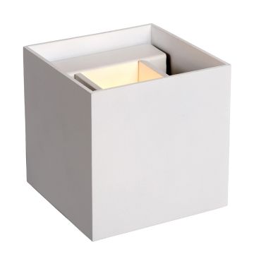 Lucide Xio -  wandverlichting met verstelbare stralingshoek - 9,7 x 9,7 x 9,7 cm - 4W dimbare LED incl. - wit