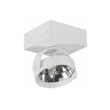 Artdelight Dutchess - opbouwspot 1L - 12,8 x 12,8 x 18 cm - wit