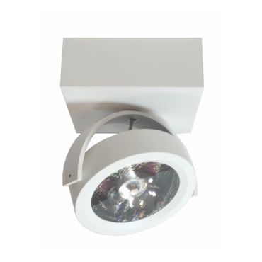 Artdelight Dutchess LED - opbouwspot 1L - 12,8 x 12,8 x 18 cm - 13W dimbare LED incl. - wit