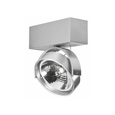 Artdelight Dutchess - opbouwspot 1L - 16 x 6 x 18,9 cm - aluminium