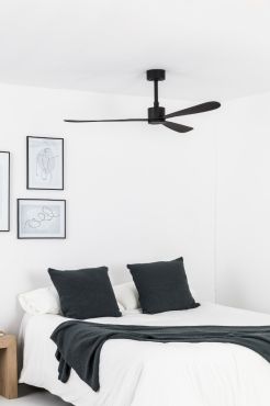 Faro Amelia - plafondventilator - Ø 132 x 26 cm - 6 snelheden - incl. afstandsbediening met timer - zwart