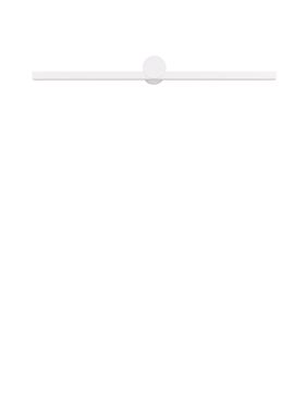 Nova Luce Breggo - wandlamp - 81 x 7,5 x 10 cm - 17W LED incl. - IP54 - zandwit