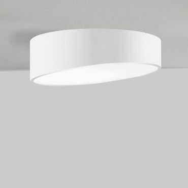 Nova Luce Maggio - plafondverlichting - Ø 40 x 12 cm - 30W LED incl. - zandwit en mat wit