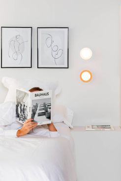 Faro May - plafondlamp - Ø 12 x 8 cm - 4W LED incl. - IP44 - koraal/oranje
