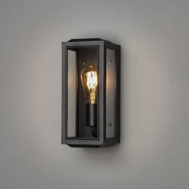 Konstsmide Carpi Mini - buiten wandlamp - 12,5 x 15 x 30 cm - IP44 - zwart