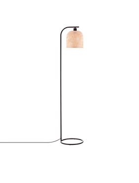 Nova Luce Intra - vloerlamp - Ø 23 x 160 cm - natuurlijk bamboe en zwart