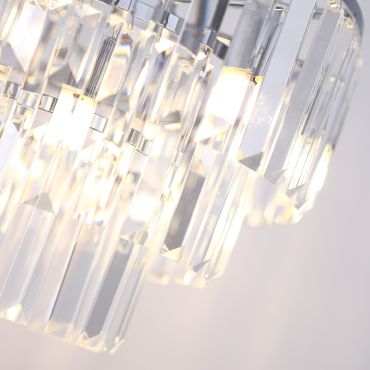 Maxlight Monaco - plafondverlichting - Ø 60 x 50 cm - chroom